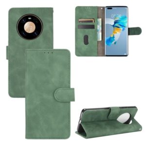 For Huawei Mate 40 Pro Solid Color Skin Feel Magnetic Buckle Horizontal Flip Calf Texture PU Leather Case with Holder & Card Slots & Wallet(Green) (OEM)