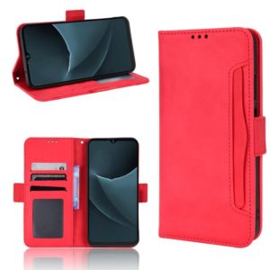 For Blackview A95 Skin Feel Calf Texture Card Slots Leather Phone Case(Red) (OEM)