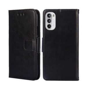 For Motorola Moto G52 4G/G82 5G Crystal Texture Leather Phone Case(Black) (OEM)