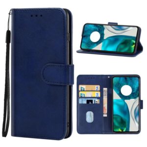 Leather Phone Case For Motorola Moto G52(Blue) (OEM)