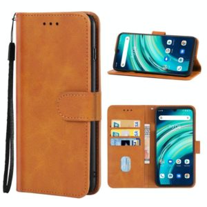 Leather Phone Case For UMIDIGI A9(Brown) (OEM)