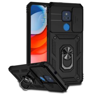 For Motorola Moto G Play Sliding Camshield Holder Phone Case(Black) (OEM)