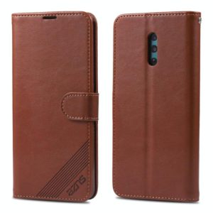 For OPPO Reno AZNS Sheepskin Texture Horizontal Flip Leather Case with Holder & Card Slots & Wallet(Brown) (AZNS) (OEM)