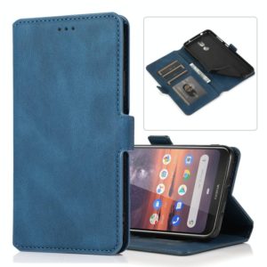 For Nokia 3.2 Retro Magnetic Closing Clasp Horizontal Flip Leather Case with Holder & Card Slots & Photo Frame & Wallet(Blue) (OEM)