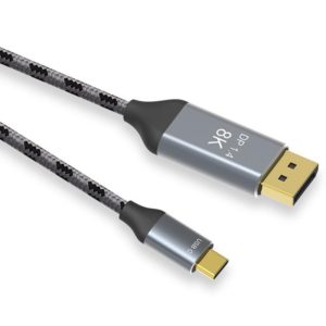 Braided 3m 8K USB-C / Type-C To DisplayPort1.4 Adapter Connect Cable (OEM)