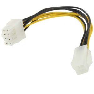 8 Pin Male to 4 Pin Female Power Cable, Length: 18.5cm (OEM)