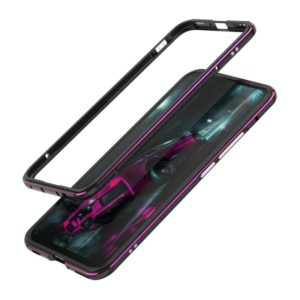 For Huawei Nova 7 Aluminum Alloy Shockproof Protective Bumper Frame(Black Purple) (OEM)