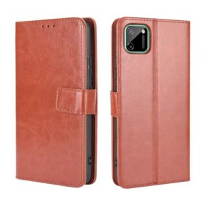 For OPPO Realme C11 Retro Crazy Horse Texture Horizontal Flip Leather Case with Holder & Card Slots & Photo Frame(Brown) (OEM)