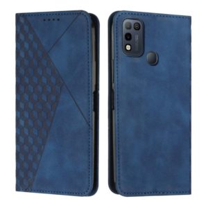 For Infinix Hot 11 Play/10 Play/Smart 5 2021 Diamond Splicing Skin Feel Magnetic Leather Phone Case(Blue) (OEM)
