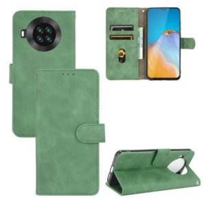 For CUBOT Note 20 Solid Color Skin Feel Magnetic Buckle Horizontal Flip Calf Texture PU Leather Case with Holder & Card Slots & Wallet(Green) (OEM)