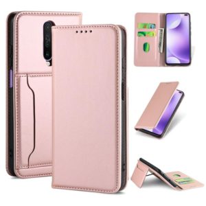 For Xiaomi Redmi K30 / K30 5G / Poco X2 Strong Magnetism Shockproof Horizontal Flip Liquid Feel Leather Case with Holder & Card Slots & Wallet(Rose Gold) (OEM)