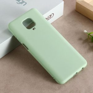 For Xiaomi Redmi Note 9 Pro Max Solid Color Liquid Silicone Full Coverage Anti-fall Mobile Phone Protective Cover(Green) (OEM)