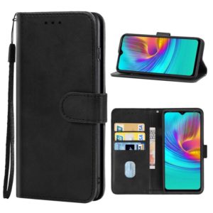 Leather Phone Case For Tecno Pop 4(Black) (OEM)