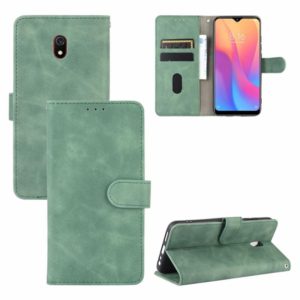 For Xiaomi Redmi 8A Solid Color Skin Feel Magnetic Buckle Horizontal Flip Calf Texture PU Leather Case with Holder & Card Slots & Wallet(Green) (OEM)