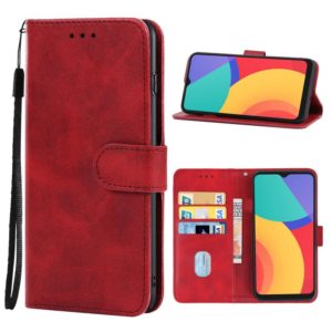 Leather Phone Case For Alcatel 1L (2021)(Red) (OEM)