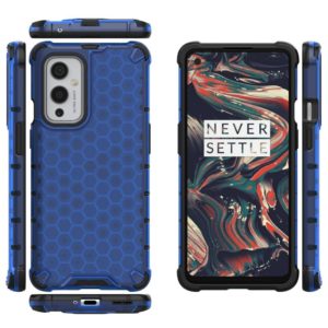 For OnePlus 9 Shockproof Honeycomb PC + TPU Case(Blue) (OEM)