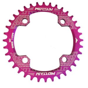MOTSUV Narrow Wide Chainring MTB Bicycle 104BCD Tooth Plate Parts(Purple) (MOTSUV) (OEM)