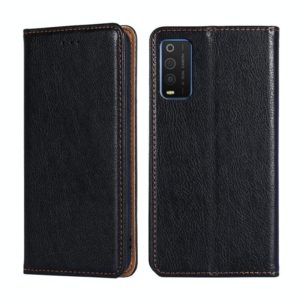 For TCL 205 Pure Color Magnetic Leather Phone Case(Black) (OEM)