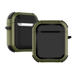 Wireless Earphones Shockproof Thunder Mecha TPU Protective Case For AirPods 1/2(Grass Green) (OEM)