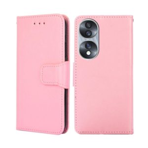 For Honor 70 Crystal Texture Leather Phone Case(Pink) (OEM)