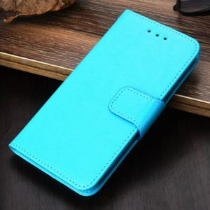 For Tecno Spark 6 GO Crystal Texture Horizontal Flip Leather Case with Holder & Card Slots & Wallet(Light Blue) (OEM)