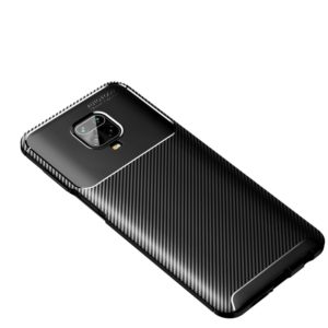 For Xiaomi Redmi Note 9 Pro Max Carbon Fiber Texture Shockproof TPU Case(Black) (OEM)