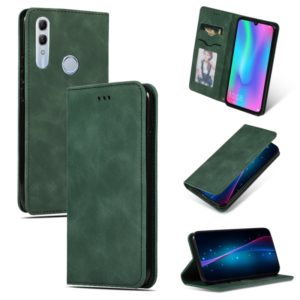 Retro Skin Feel Business Magnetic Horizontal Flip Leather Case for Huawei Honor 10 Lite / Honor 20 Lite / Honor 10i / Honor 20i(Army Green) (OEM)