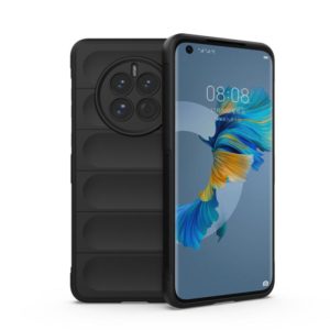 For Huawei Mate 50 Magic Shield TPU + Flannel Phone Case(Black) (OEM)