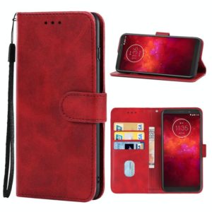 Leather Phone Case For Motorola Moto Z3(Red) (OEM)