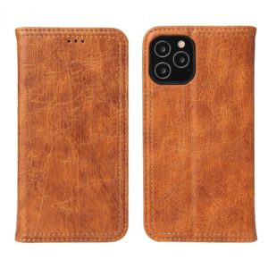 For iPhone 12 mini Fierre Shann Retro Tree Bark Texture PU Magnetic Horizontal Flip Leather Case with Holder & Card Slots & Wallet(Brown) (FIERRE SHANN) (OEM)