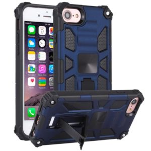 For iPhone 6 Shockproof TPU + PC Magnetic Protective Case with Holder(Blue) (OEM)