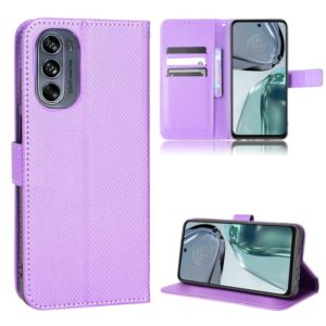 For Motorola Moto G62 5G Diamond Texture Leather Phone Case(Purple) (OEM)