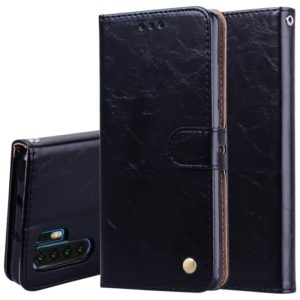 Business Style Oil Wax Texture Horizontal Flip Leather Case for Huawei P30 Pro, with Holder & Card Slots & Wallet (Black) (OEM)