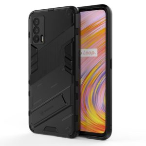 For OPPO Realme V15 Punk Armor 2 in 1 PC + TPU Shockproof Case with Invisible Holder(Black) (OEM)