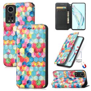 For ZTE Axon 30 5G Colorful Magnetic Horizontal Flip PU Leather Case with Holder & Card Slot & Wallet(Magic Space) (OEM)