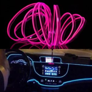 2M Cold Light Flexible LED Strip Light For Car Decoration(Pink Light) (OEM)