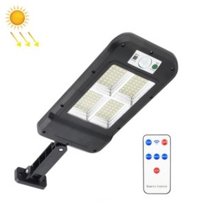 Solar Wall Light Outdoor Waterproof Human Body Induction Garden Lighting Household Street Light 4 x 32LED With Remote Control (OEM)