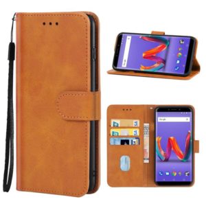 Leather Phone Case For Wiko Harry2(Brown) (OEM)