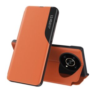 For Honor X9 4G / 5G 2022 / X30 / Magic4 Lite 5G Attraction Flip Holder Leather Phone Case(Orange) (OEM)