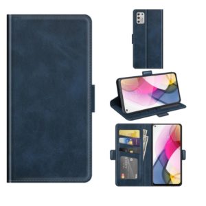For Motorola Moto G Stylus 2021 Dual-side Magnetic Buckle Horizontal Flip Leather Case with Holder & Card Slots & Wallet(Dark Blue) (OEM)