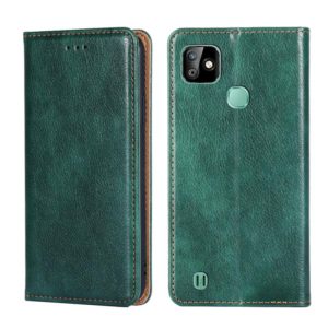 For Infinix Smart HD 2021 X612 Gloss Oil Solid Color Magnetic Leather Phone Case(Green) (OEM)