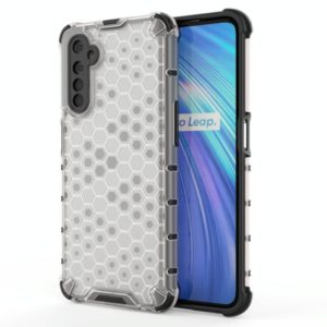 For OPPO Realme 6 Shockproof Honeycomb PC + TPU Case(White) (OEM)