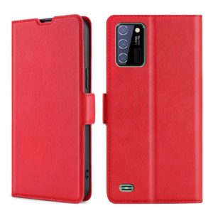 For Oukitel C25 Ultra-thin Voltage Side Buckle PU + TPU Leather Phone Case(Red) (OEM)