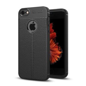 For iPhone 5 & 5s & SE TPU Shockproof Protective Back Cover Case (Black) (OEM)