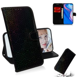 For Huawei P Smart Z/Y9 Prime 2019 Solid Color Colorful Magnetic Buckle Horizontal Flip PU Leather Case with Holder & Card Slots & Wallet & Lanyard(Black) (OEM)