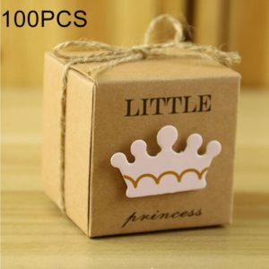 100 PCS European Style Wedding Princess Pattern Sugar Box, Size: 5.3*5.3*5.3cm (OEM)