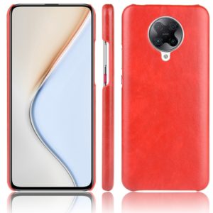 For Xiaomi Poco F2 Pro Shockproof Litchi Texture PC + PU Case(Red) (OEM)
