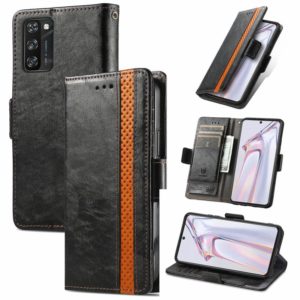For Blackview A100 CaseNeo Business Splicing Dual Magnetic Buckle Horizontal Flip PU Leather Case with Holder & Card Slots & Wallet(Black) (OEM)