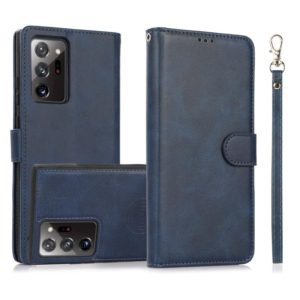 For Samsung Galaxy Note20 Ultra Calf Texture 2 in 1 Detachable Magnetic Back Cover Horizontal Flip Leather Case with Holder & Card Slots & Wallet & Photo Frame(Blue) (OEM)