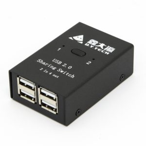 DY-B046 2 In 4 Out USB 2.0 Sharing Switch USB Flash Printer Adapter (OEM)